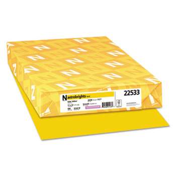 NEENAH PAPER Color Paper, 24lb, 11 x 17, Solar Yellow, 500 Sheets