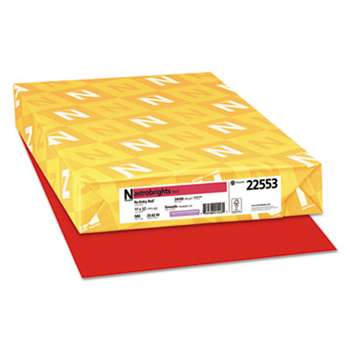 NEENAH PAPER Color Paper, 24lb, 11 x 17, Re-Entry Red, 500 Sheets