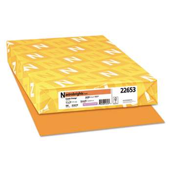 NEENAH PAPER Color Paper, 24lb, 11 x 17, Cosmic Orange, 500 Sheets
