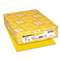 NEENAH PAPER Color Cardstock, 65lb, 8 1/2 x 11, Solar Yellow, 250 Sheets