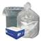 WEBSTER INDUSTRIES High Density Waste Can Liners, 31-33gal, 9mic, 33 x 39, Natural, 500/Carton