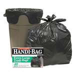 WEBSTER INDUSTRIES Super Value Pack Trash Bags, 33gal, .65mil, 32.5 x 40, Black, 40/Box