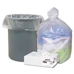 WEBSTER INDUSTRIES High Density Can Liners, 31-33gal, .433mil, 33 x 40, Natural, 100/Carton