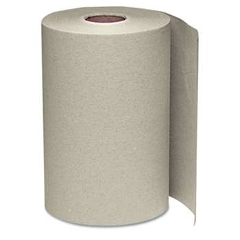 WINDSOFT Nonperforated Paper Towel Roll, 8 x 350ft, Brown, 12 Rolls/Carton