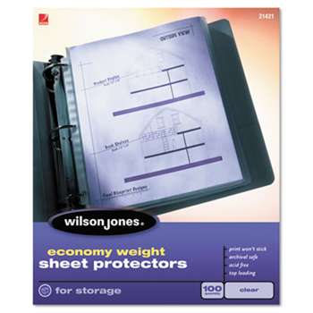 ACCO BRANDS, INC. Economy Weight Top-Loading Sheet Protectors, Letter, 50/Box