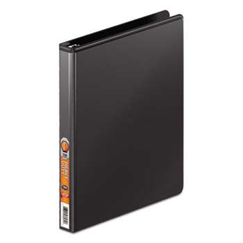 WILSON JONES CO. Heavy-Duty Round Ring View Binder w/Extra-Durable Hinge, 1/2" Cap, Black