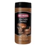 WEIMAN Leather Wipes, 7 x 8, 30/Canister