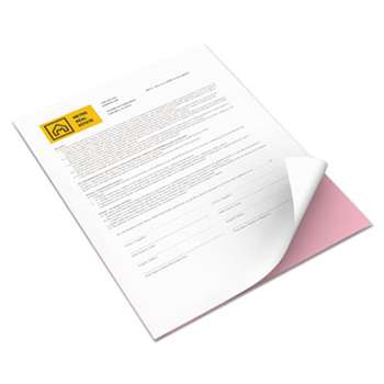XEROX CORP. Revolution Digital Carbonless Paper, 8 1/2 x 11, White/Pink, 5,000 Sheets/CT