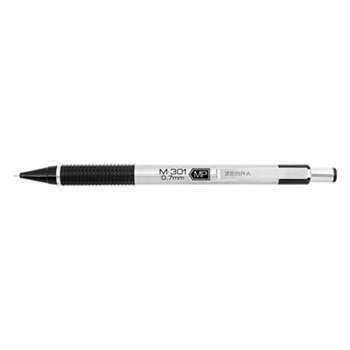 ZEBRA PEN CORP. M-301 Mechanical Pencil, 0.7 mm, Stainless Steel w/Black Accents Barrel