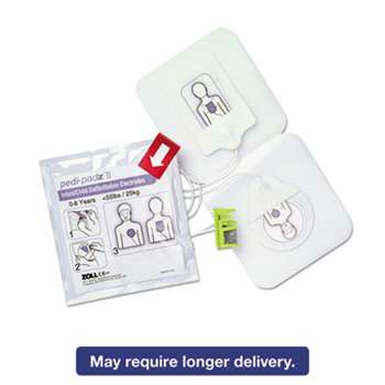 ZOLL MEDICAL CORP Pedi-padz II Defibrillator Pads, Children Up to 8 Years Old, 2-Year Shelf Life