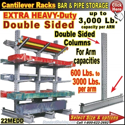 22MEDD / Double Sided Cantilever Rack Column