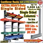 22MEDS / Single Sided EXTRA-Heavy-Duty Cantilever Column