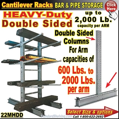 22MHDD / Double Sided Cantilever Rack Column