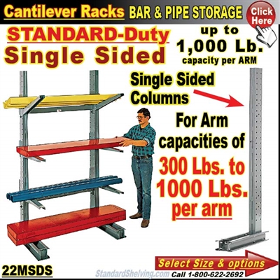 22MSDS / Single Sided Cantilever Rack Column