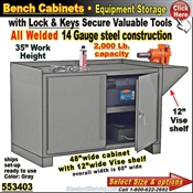 553403 / Heavy-Duty Bench Storage Cabinet