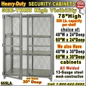 66SSLVD / Heavy-Duty VENTED-DOOR Storage Cabinets