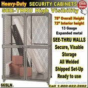 66SLN / Heavy-Duty See-Thru BULK Security Storage Cabinets