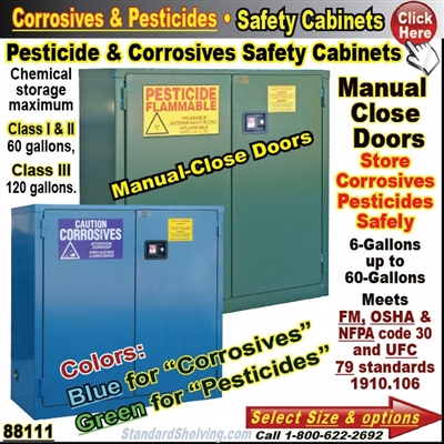 Corrosive and Pesticide Safety Cabinets