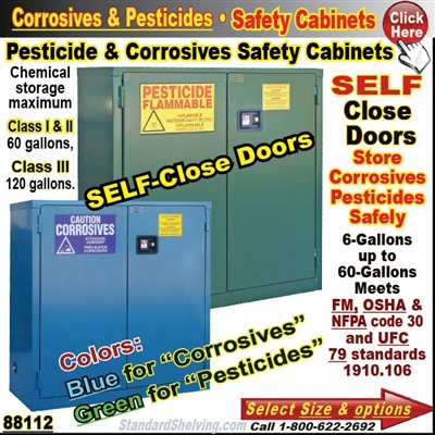 Corrosive and Pesticide Safety Cabinets