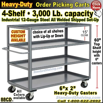 88CD / 4-Shelf Steel Stock Transport Truck