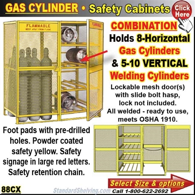 COMBINATION Gas-Cylinder Cabinet