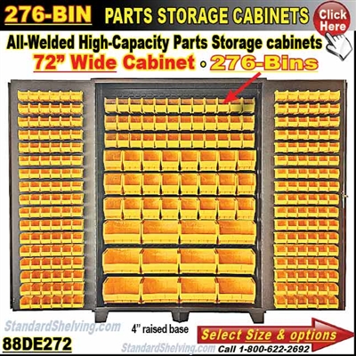 88DE272 / 276-Bin Heavy-Duty Storage Cabinet