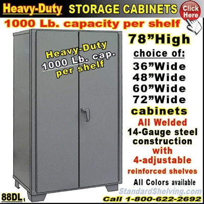 88DL / Heavy-Duty Storage Cabinets