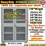 88DM / Mesh-Door Heavy-Duty Storage Cabinets