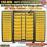 88DP248 / 155-Bin Heavy-Duty Storage Cabinet