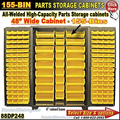 88DP248 / 155-Bin Heavy-Duty Storage Cabinet