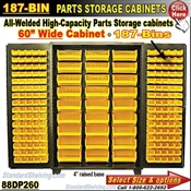 88DP260 / 187-Bin Heavy-Duty Storage Cabinet