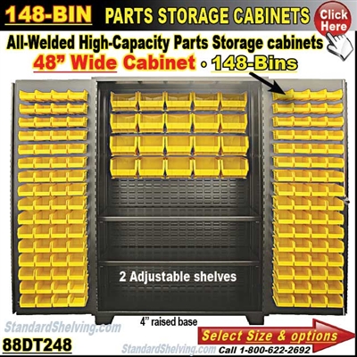 88DT248 / 148-Bin Heavy-Duty Storage Cabinet