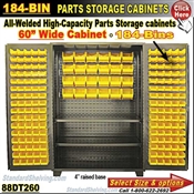 88DT260 / 184-Bin Heavy-Duty Storage Cabinet