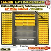 88DX248 / 144-Bin Heavy-Duty Storage Cabinet