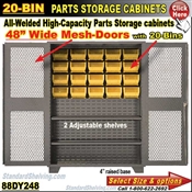 88DY248 / 20-Bin Heavy-Duty Storage Cabinet