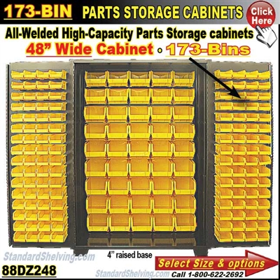 88DZ248 / 173-Bin Heavy-Duty Storage Cabinet