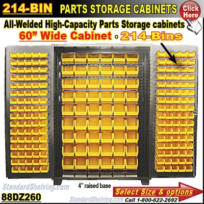 88DZ260 / 214-Bin Heavy-Duty Storage Cabinet