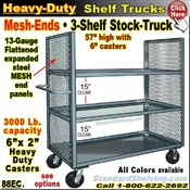 88EC / 3-Shelf MESH-ENDS Stock Transport Truck