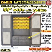 88GF260 / 24-Bin Heavy-Duty Storage Cabinet