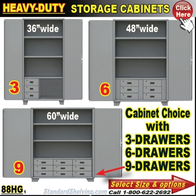 88HG / Heavy-Duty Storage Cabinets with Drawers
