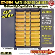 88HK248 / 27-Bin Heavy-Duty Storage Cabinet