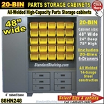 88HN248 / 20-Bin Heavy-Duty Storage Cabinet