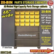 88HY248 / 20-Bin Heavy-Duty Storage Cabinet