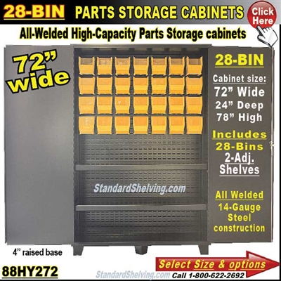 88HY272 / 28-Bin Heavy-Duty Storage Cabinet