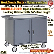 88JH / 2-Door Cabinet Repair & Maintenance Carts