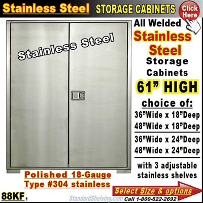 88KF / Stainless Steel Storage Cabinets