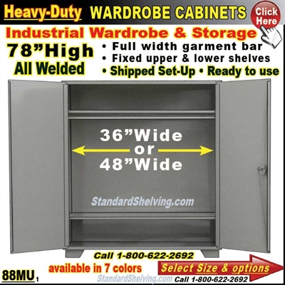 88MU / Heavy-Duty Wardrobe Storage Cabinets