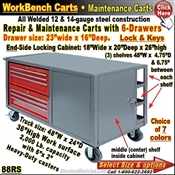 88RS / 6-Drawer Tool & Maintenance Trucks