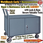 88SJ / 2-Door Cabinet Repair & Maintenance Carts