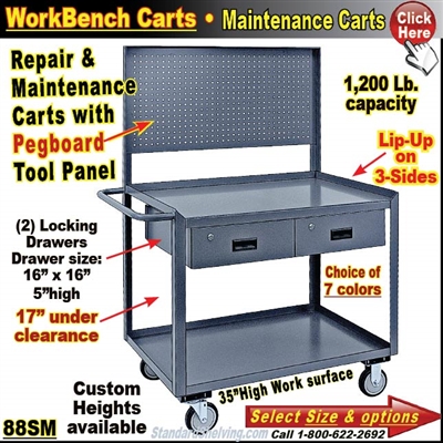 Pegboard Repair & Maintenance Carts